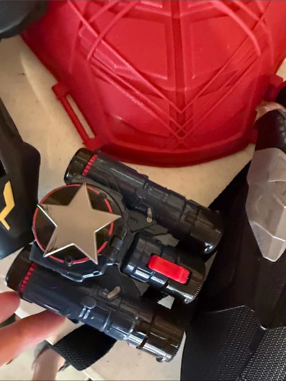 Mattel Kids Red and Black Superhero Mask & Accessory Set